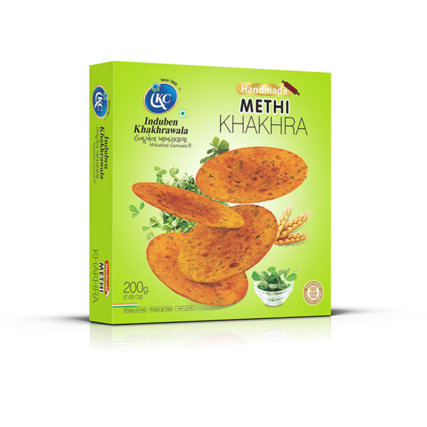 Buy Online Handmade Methi Khakhra Khakhra | Induben Khakhrawala | Get Latest Price & Recipe Of Handmade Methi Khakhra Khakhra.