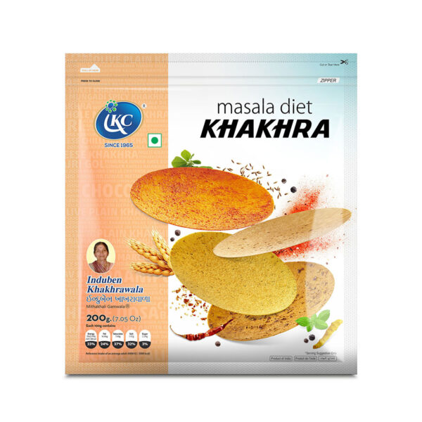 Buy Online Masala Diet Khakhra | Induben Khakhrawala | Get Latest Price & Recipe Of Masala Diet Khakhra.