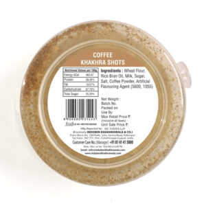 Alternative view of Coffee Coin Khakhra