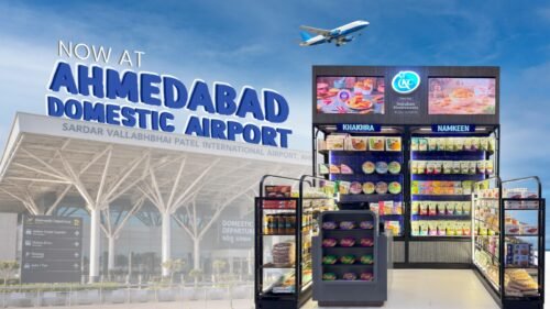 Induben Khakhrawala at Ahmedabad Domestic Airport
