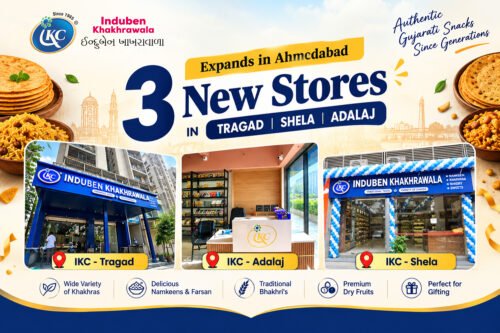 Induben Khakhrawala Expands in Ahmedabad 3 New Stores in Tragad Shela Adalaj